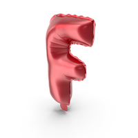 Balloon Letter F Red PNG & PSD Images
