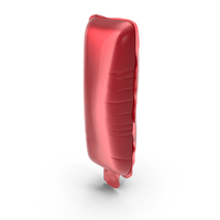 Balloon Letter I Red PNG & PSD Images