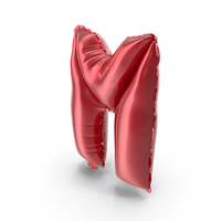 Balloon Letter M Red PNG & PSD Images