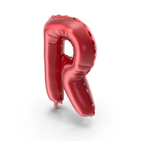 Balloon Letter R Red PNG & PSD Images