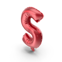 Balloon Letter S Red PNG & PSD Images