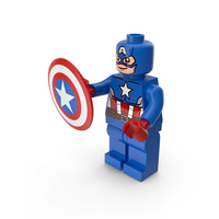 Lego Captain America With Shield PNG & PSD Images