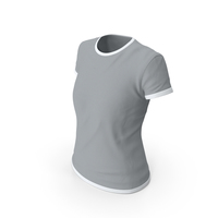 Female Crew Neck Worn PNG & PSD Images