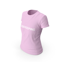 Female Crew Neck Worn Housekeeping PNG & PSD Images