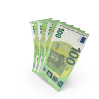 Handful of 100 Euro Banknote Bills PNG & PSD Images