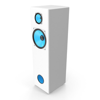 Vintage Blue Speaker Tower PNG & PSD Images