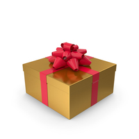 Gift Box Gold PNG & PSD Images