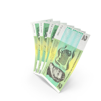 Handful of 2 Australian Dollar Banknote Bills PNG & PSD Images