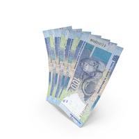 少数100个南非兰德账单PNG和PSD图像