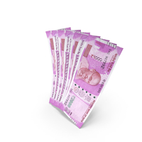 Handful of 1000 Indian Rupee Banknote Bills PNG & PSD Images