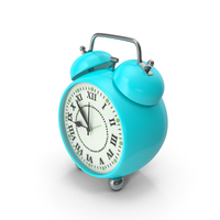 Alarm Clock Turquoise PNG & PSD Images