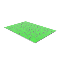 Jigsaw Puzzle 5x7 Metal Green Painted PNG & PSD Images