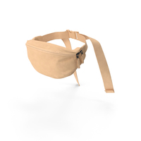 Waist Bag Leather Beige PNG & PSD Images