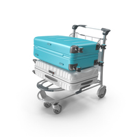 Airport Luggage Trolley PNG & PSD Images
