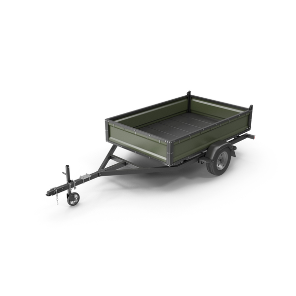 Utility Car Trailer 01 PNG & PSD Images