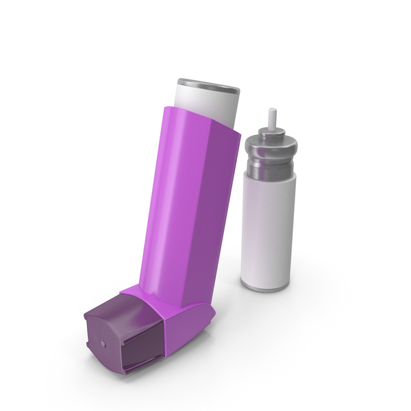 Pink Asthma Inhaler PNG & PSD Images