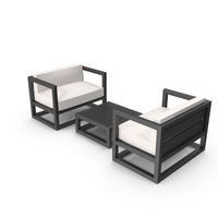 Set of Outdoor Sofas and Table PNG & PSD Images