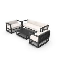 Set of Outdoor Sofas and Table PNG & PSD Images