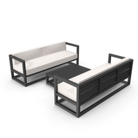 Set of Outdoor Sofas and Table PNG & PSD Images