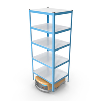 Storage Rack Warehouse 04 PNG & PSD Images
