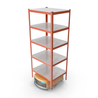 Storage Rack Warehouse 05 PNG & PSD Images