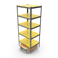 Storage Rack Warehouse 06 PNG & PSD Images