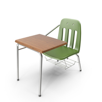 Student Desk 3 Green PNG & PSD Images