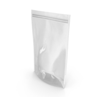 Zipper White Paper Bag with Transparent Front 300g PNG & PSD Images