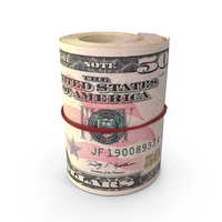 50 Dollar Roll PNG & PSD Images