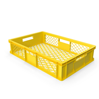 Plastic Crate Yellow PNG & PSD Images