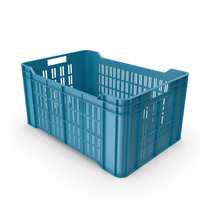Plastic Crate Blue PNG & PSD Images