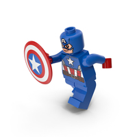 Lego Captain America Pose PNG & PSD Images