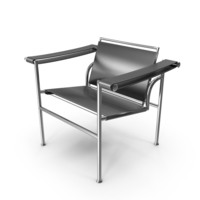 Le Corbusier LC1 Black Chair PNG & PSD Images