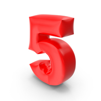 Balloon Number 5 PNG & PSD Images