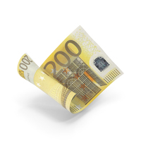 200欧元钞票法案PNG和PSD图像