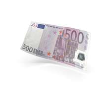 500欧元钞票法案PNG和PSD图像