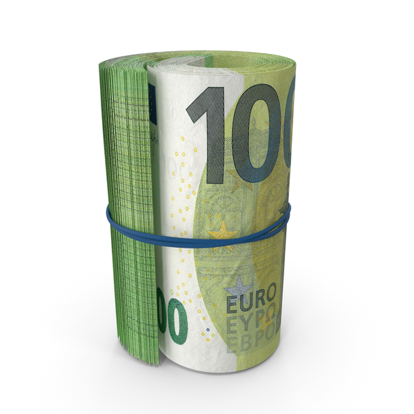 100 Euro Roll PNG & PSD Images