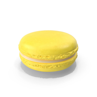 French Macaroon Yellow PNG & PSD Images