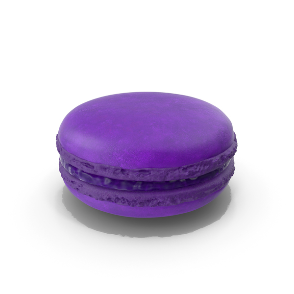French Macaroon Blueberry PNG & PSD Images