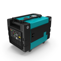 Portable Generator SkyBlue PNG & PSD Images