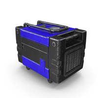 Portable Generator Blue Used PNG & PSD Images