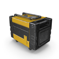 Portable Generator Yellow Used PNG & PSD Images