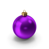 Christmas Ornament Purple PNG & PSD Images