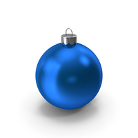 Christmas Ornament Blue PNG & PSD Images