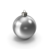 Christmas Ornament Silver PNG & PSD Images