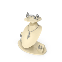 Necklace Set in Silver PNG & PSD Images