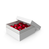 White Box With Ornaments PNG & PSD Images