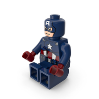 Lego Captain America Sitting PNG & PSD Images