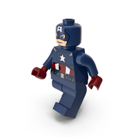 Lego Captain America Walk PNG & PSD Images