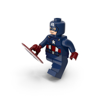 Lego Captain America Walk With Shield PNG & PSD Images